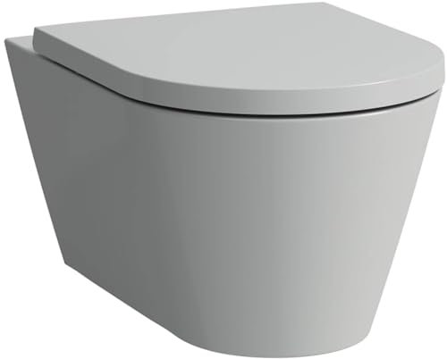 LAUFEN Kartell Wand-WC, Tiefspüler, spülrandlos, 545x370x355mm, H8203377590001, Farbe: Grau matt