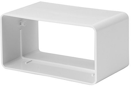 Intelmann Raccordo a canale piatto, in plastica, 220 x 55 mm