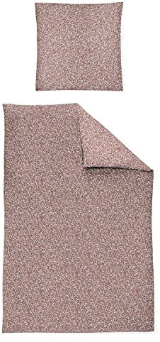 Irisette Edel-Flanell Bettwäsche Set Bettwäsche 2 teilig Bettbezug 135 x 200 cm Kopfkissenbezug 80 x 80 cm Nubis 8318-99 Mauve