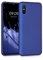 kwmobile Case kompatibel mit Xiaomi Redmi 9A / 9AT Hülle - Schutzhülle aus Silikon metallisch schimmernd - Handyhülle Metallic Blau