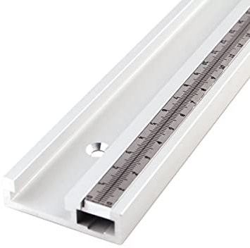 CNCYEAH 800mm T-Schiene mit bewegliche Skala,Aluminiumlegierung, T-Schienenslot T-Slot Track, DIY-Fräser, Tischsäge, Gehrungsschiene,Holzbearbeitungswerkzeuge, für Holzbearbeitung, Routertisch