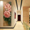 Tableau triptyque de fleurs roses pour décoration murale moderne D 50 x 50 cm