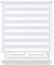 Estor Enrollable de Doble Capa Noche y Día 80x180cm (Ancho x Largo), Persiana Enrollbale para Ventana, Medida de la Tela 77x175cm(Blanco)