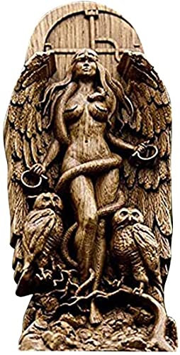 YRDGRG Göttin Statue Lilith Statue, Dekorative Göttin Statuen Gaia/Hecate/Lilith Göttin Statuen Natur Harz Figur für Haus Garten Kunst Dekor Landschaft Ornamente Göttin Skulpturen (A)