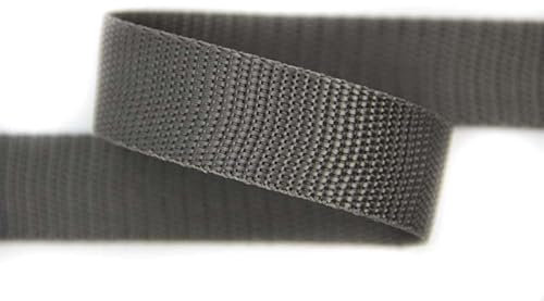 30mm | 5m Gurtband | Farbauswahl I 100% Polypropylen (grau, 15mm)