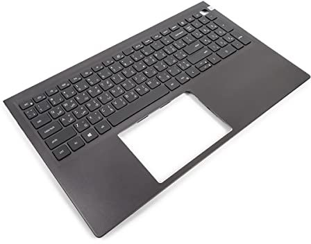 Dell Vostro 5510/5515 Thunderbolt Palmrest & ARABIC Backlit Keyboard - 0Y64G2 + 0500R3 (HH37P) (Renewed)