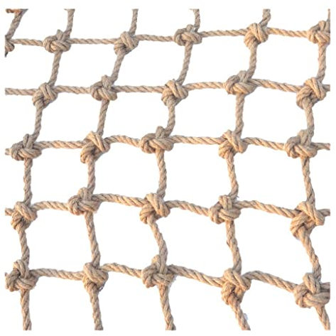 Sicherheitszaunnetz für Kinder, Haustiere, Katzen, Kinder Sicherheitsnetz Hochbett, Schutznetz Hanf Netz Spielplatz, Jute Hanf Sicherheitsnetz Golf FußBall FußBäLle Katzen-Schutznetz Katzen Tor Mesh B