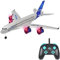 WOLWES Avion télécommandé à quatre moteurs modèle 787 A380, avion de passagers télécommandé électrique 2,4 G, jouet drone télécommandé, avion à voilure fixe à trois canaux, adapté aux cadeaux des débu