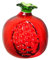 YANGSHINE Kristall Granatapfel Figuren Statue Ornament Künstliche Frucht Statue Ornament Tabletop Obst Papiergewicht Kunst Glas Ornament für Home Office Souvenir Geschenke, Granatapfel