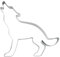 BekkiB - Emporte-pièce « Loup hurlant » – env. 8 cm, emporte-pièce en acier inoxydable, passe au lave-vaisselle – 880730