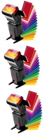 Hemobllo 3 Stück 12 Gelfilter Taschenlampe Gelfilterkarte Gel-filterpapier Gelfilter Blinken Farbfilter Maschinenoberseite