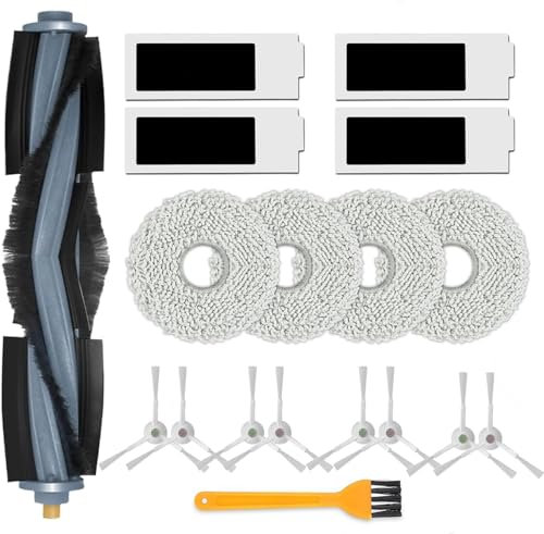 Accessoires pour Ecovacs DEEBOT T20 OMNI, pièces de rechange pour aspirateur Ecovacs Deebot T20 OMNI / T20e OMNI, 1 brosse principale, 4 filtres HEPA, 4 lingettes, 8 brosses