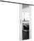 ABIKSMEBLE Zonda II Kit de Porte Coulissante avec Rail - Système de Porte Coulissante Intérieur Suspendu - Quincaillerie pour Portail - Fabriqué en Panneau Stratifié Solide - 204x80 cm - Blanc