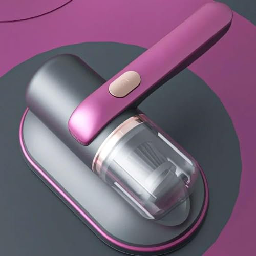 ClaShop Spazzola Rimuovi Acari E Batteri,Modello V100,Battimaterasso Con Sensore UV Per Rimozione Acari E Batteri,2 Velocità Di Aspirazione,Portatile,Ricaricabile,Tecnologia Avanzata