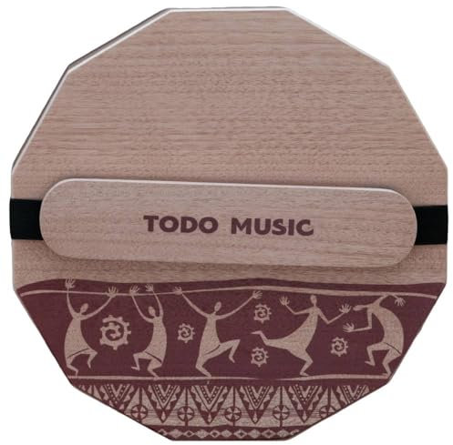 TODO Afro Cajon Box Drum Flat Hand Drum Portable Birke Wood Percussion Instrument with Adjustable Strings Carrying Bag Handcrafted