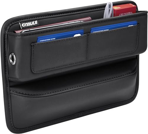 FMfanmi Seat Gap Organizer für Polo Mk6 AW GTI 2018 2019 2020, Scar Seat Gap Pockets können Telefone, Sonnenbrillen, Karten und Schlüssel speichern.