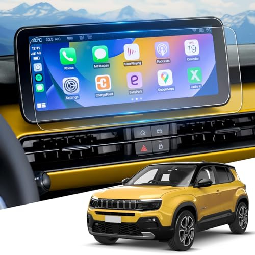 WEIPIN [2 pezzi] Pellicole protettive Nano da 10,25 per display per J-eep Avenger 2023 2024, pellicola protettiva Nano per Nuovo Avenger Uconnect con anti-impronte digitali