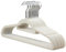 MELA'S Velvet Hangers, Set of 20, Non-Slip Hangers, Small Tie Bar, 360-Degree Rotating Hook, Thickness 0.6 cm, Space-Saving, Length 44 cm for Coats, Trousers, Grey/White/Black (Cream White)