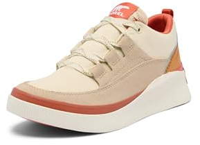 Sorel Women's Out N About 4 Low Sneaker Waterproof, Bleached Ceramic/Tuscan, 9 UK