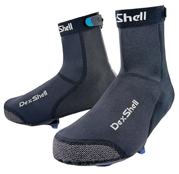 DexShell Heavy Duty Cycling Overshoes – Waterproof, Windproof Neoprene Shoe Covers for Winter Riding, Unisex – Black, XL