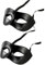 2 x Masques de Venise Masques de mascarade pour hommes Masques noirs Masques de costume de mascarade Masques de Venise Masques Mardi Gras Cosplay