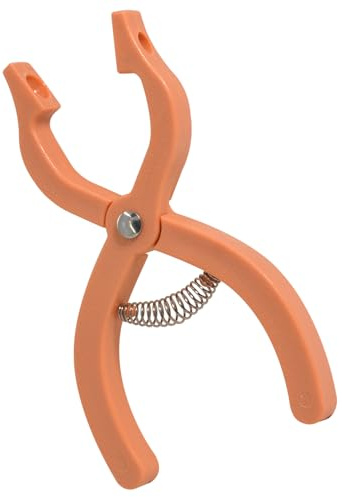 UPTTHOW Safety Eyes Jig Pliers Auxiliary Tool for Attaching Doll Eyes and Noses for Amigurumi and Crochet, DIY Craft Install Accessories Supplies for Stuffed Animals, Orange | Plastic, 3 colors options, for amigurumi and crochet and DIY craft, no assembly required, doll eyes installing tool, orange