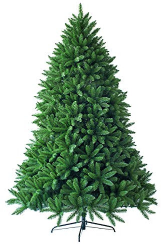 VDLLQYN, 5FT/6FT Künstlicher Weihnachtsbaum, aufklappbare grüne Weihnachtsbäume mit faltbarem Metallständer, unbeleuchteter dekorativer Weihnachtsbaum for Feiertage,Weihnachtsbaum(5FT)