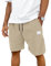TARAINYA Corduroy Kurze Hosen Herren Baumwolle Kordelzug Shorts Herren Sommer Stretch Freizeitshorts mit Taschen Hellkhaki 2XL