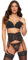Ann Summers Sexy Lace Padded Plunge Bra, Fuller Bust DD+, A-G Cup, Curve-Enhancing Womens Underwear with Padded Cups & Underwire, Removable Mini Pads for Smaller Sizes, Adjustable Straps Black