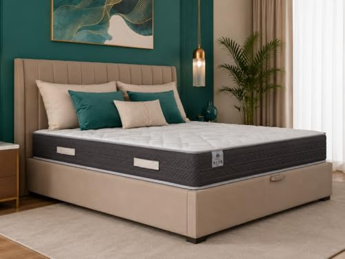 CHESTIA Poseidón Colchón Matrimonio 135x190 cm - Muelles Ensacados y Viscoelástica Premium - Firmeza Media Alta - Altura 27 cm - Oeko Tex - Reversible, Transpirable y Antiácaros - Hecho en España