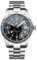 Burnside Steeldive Steelflier SF792, GMT, Schwarz, NH34, Saphir, Lume, 200 m Taucher, Tauchen, Schwarz , Armband