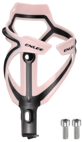 sourcing map Bicycle Water Bottle Holder Lightweight Bike Bottle Cages Cycling Cup Holder for MTB Road Gravel, Light Pink