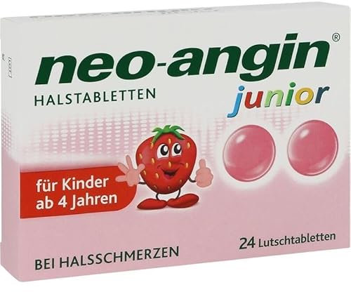 Neo-Angin Junior Halstabletten 24Stk inclusive einer Handcreme von vitenda - lindert Halsschmerzen und beruhigt die Schleimhaut in Mund und Rachen