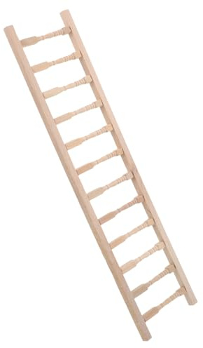 BESPORTBLE Scale Miniature Dollhouse Ladder Wooden Step Ladder Toy for Boys and Girls Playhouse Diy Craft and Home Decor Accessory