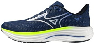 Mizuno Wave Rider 29 - Herren Laufschuh - Estate Blue/White/Lightning Yellow