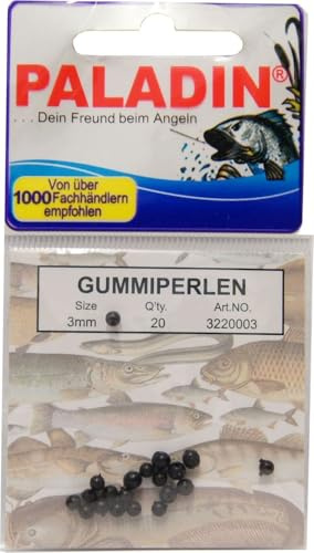 Paladin Gummiperlen Perlen Perle für Sbirulino Posen, Angelperlen für Montagen, Knotenschutz für Angelsysteme