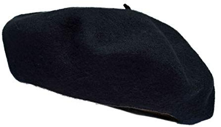 Balke Herren Baskenmütze Barett, Farbe:schwarz, Größe:56