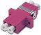 DIGITUS LWL Kupplung – LC / LC – OM4 – Multimode – Fibre-Optic – Netzwerk-Technik – Farbe Violett