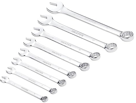 Draper 17981 HI-TORQ Metric Combination Spanner Set (8 Piece)