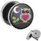 Treuheld | Ohrstecker zum Schrauben - Nacht-Eule mit Mond & AST - schwarz-grau - Motiv Fake-Plug Ø 10mm Silber - Edel-Stahl Ohr-Ringe - Chirurgen-Stahl 316L Fake-Tunnel - Gewinde Ohr-Stecker