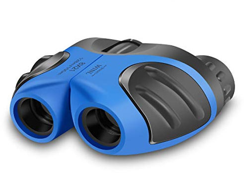 BIBOYELF Geschenke für Teenager-Mädchen, Kompakte wasserdichte Fernglas für Kinder Spielzeug für 3-12 Jahre Alte Mädchen(Blau