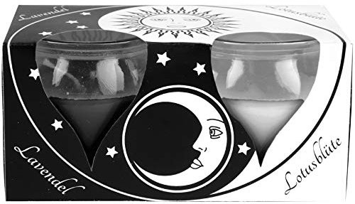 HS Candle Duftkerzen Creation 10er Pack im Glas, lange Brenndauer und angenehmer Duft (Ying Yang)