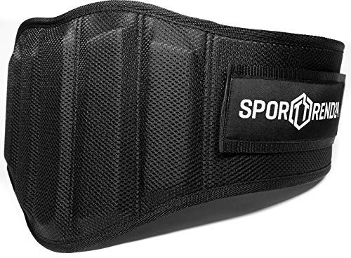 Sporttrend 24® Gewichthebergürtel in schwarz 20 und 25cm Breite | für Krafttraining, Bodybuilding, Gewichtheben (Schwarz, 88cm)