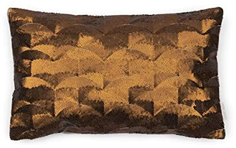 Riviera Maison - Kissenhülle, Kissenbezug - Enchanting Gold - Baumwolle - braun/Gold - 50 x 30 cm