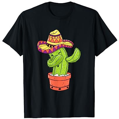 Mexiko Mexikanische Flagge - Latino Mexiko Kaktus T-Shirt