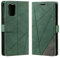 Vankii Kompatibel mit OnePlus 8T Hülle, Flip Wallet Handyhülle PU Leder Brieftasche Tasche Case Stoßfeste Schutzhülle [Kartenschlitzen] [Magnetverschluss] [Standfunktion] (Grün)