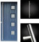 Avocet Hardware Full Length Quality T Bar Door Pull Handle Inline 304 Stainless Steel 1900mm (44mm Door & Under)
