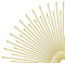 TOAOB 200 Stück 50mm Nietstifte Kettelstifte Prismenstifte Gold Messing für DIY Schmuckherstellung
