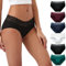 INNERSY Unterhosen Damen Panty Baumwoll Unterwäsche Frauen Bequem Slips mit Spitze Mehrpack 6 (40, Klassische Farben)