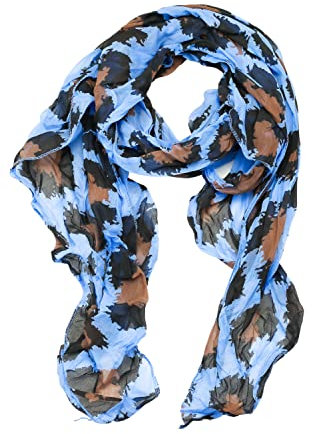 collezione alessandro Schal Big Leo Made in Italy, mit Seidenanteil 150cm x 80cm